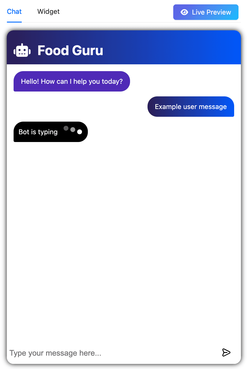 Chatbot Options